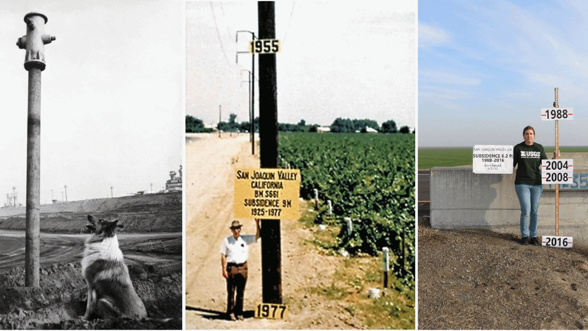 Measuring land subsidence in California-Photo Credit USGS