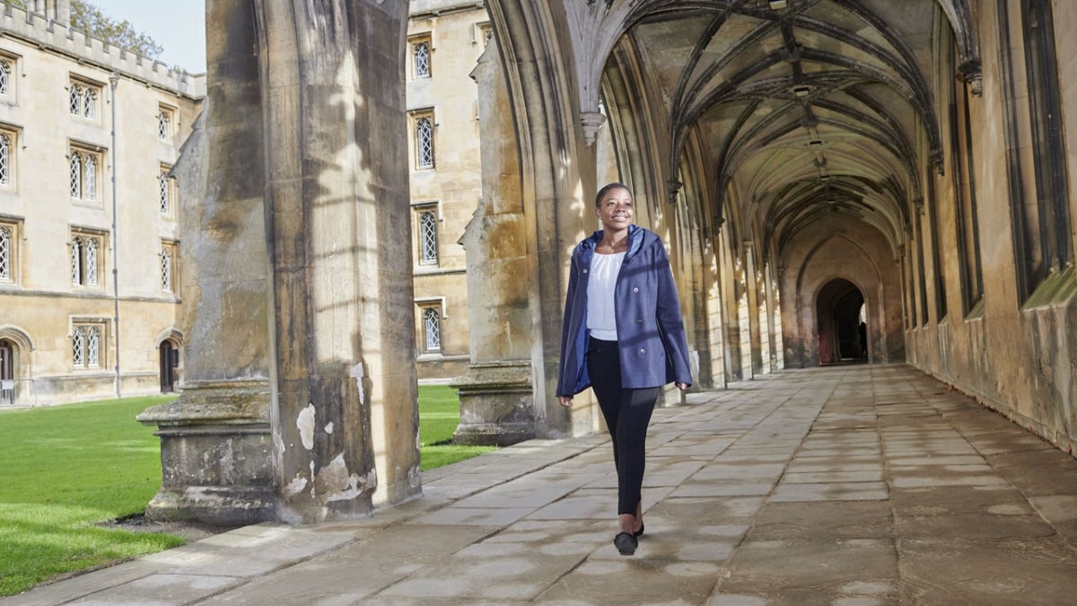 ASU student Charity Bhebhe at Cambridge