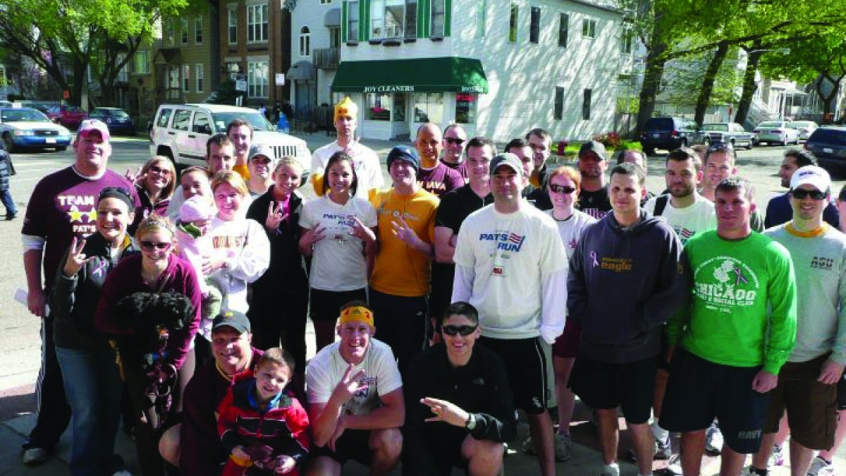 ASU alumni after a Pat&#039;s Run Shadow run in Chicago