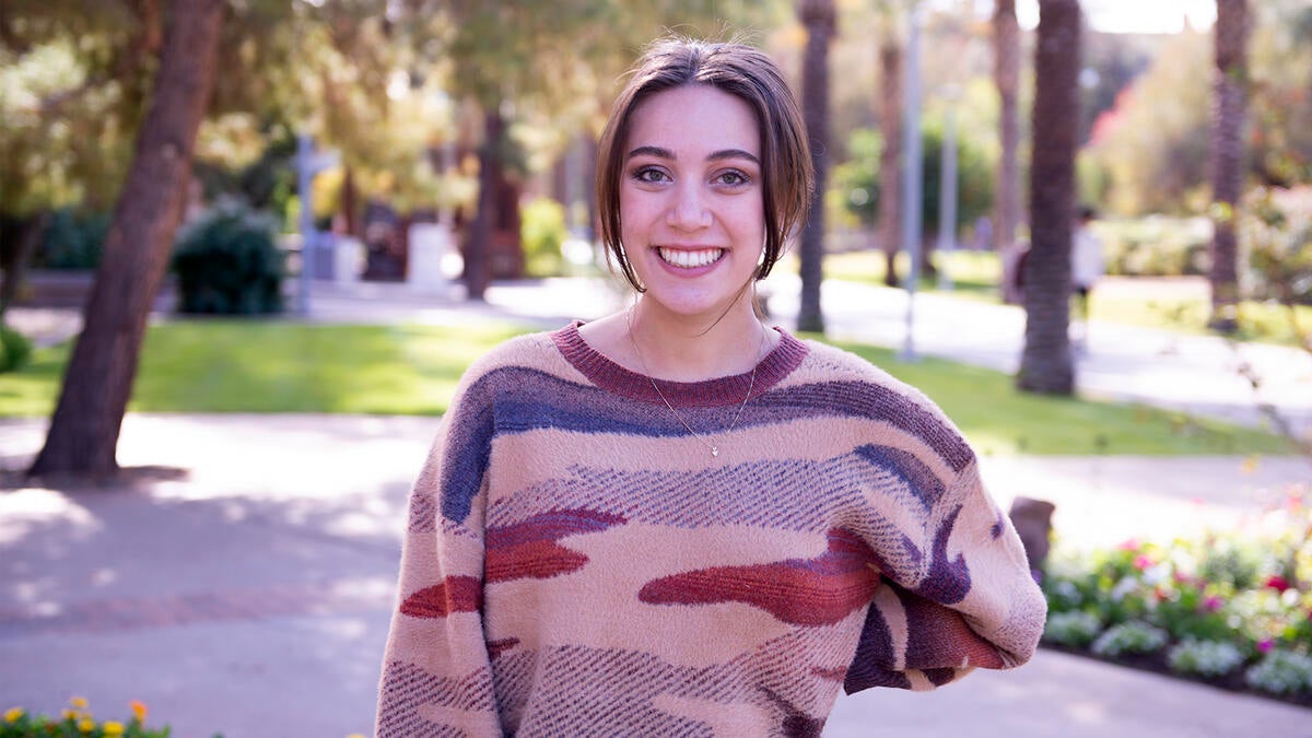 Portrait of ASU grad Claire Cerniglia.