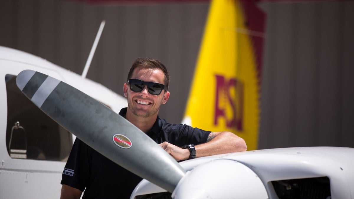 ASU aviation grad David Hutchens