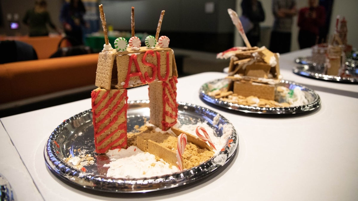 An ASU gingerbread house