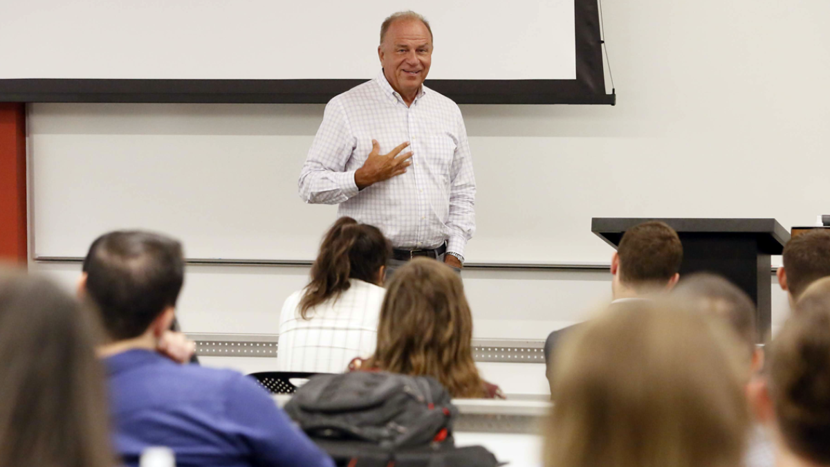 photo of grant woods teaching