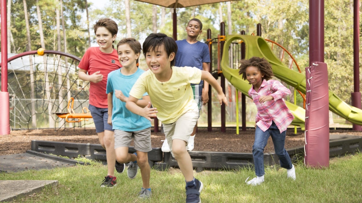 Children on a playground