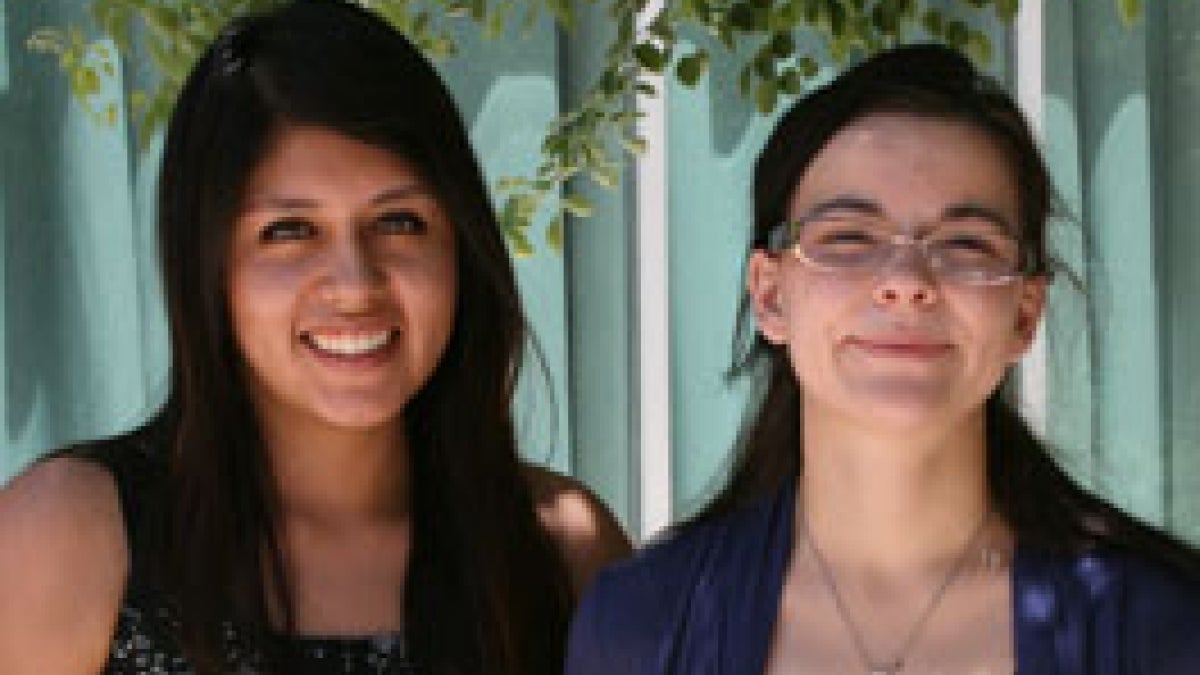 Andrea Martinez and Chelsey Heath from the Walter Cronkite School of Journalism 