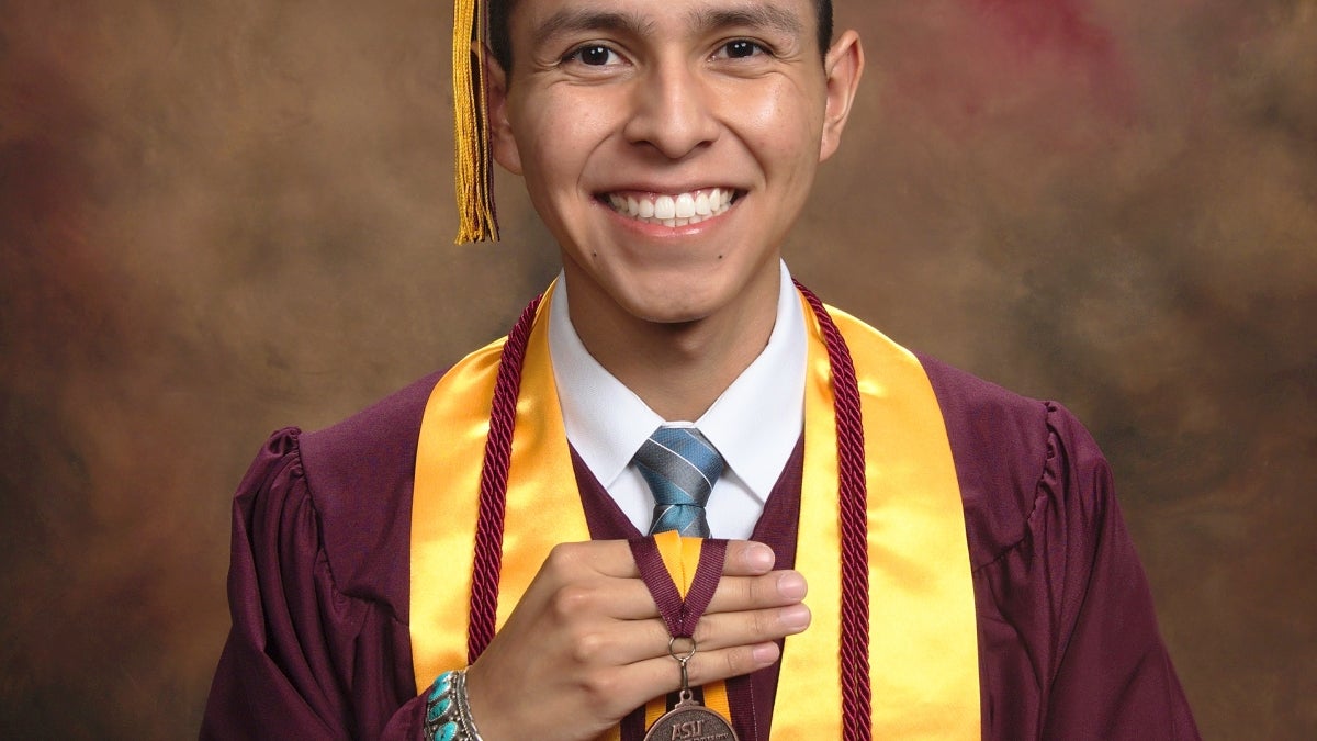 Aaron Bia, a global health major who graduated in May. 