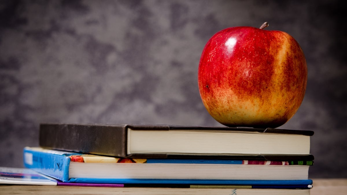 apple and books