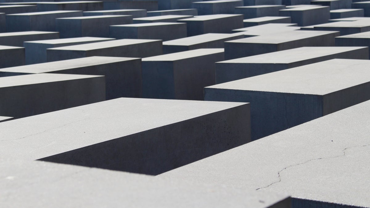 Photo of the Holocaust Memorial in Berlin, Germany