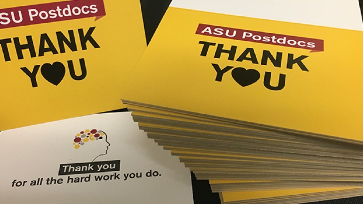 ASU Postdocs thank you notes