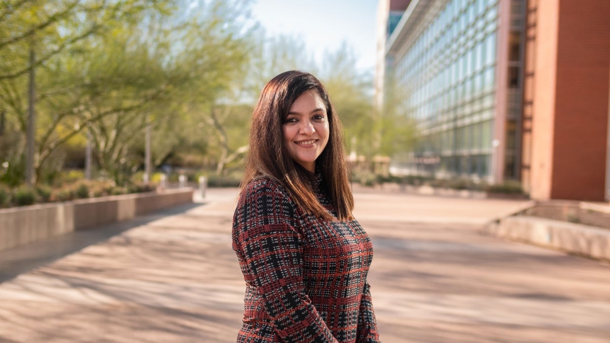 portrait of ASU grad student Preeti Lather