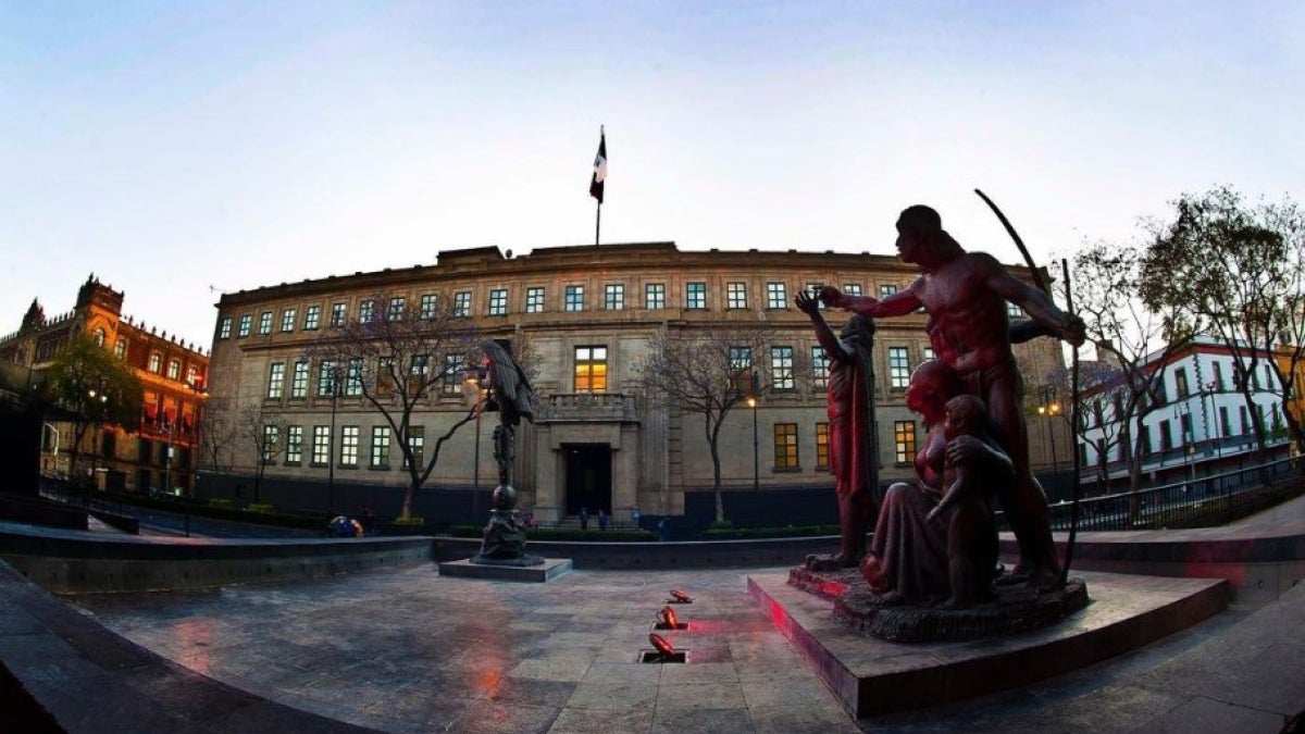 Exterior of Mexico's Supreme Court of Justice of the Nation building.