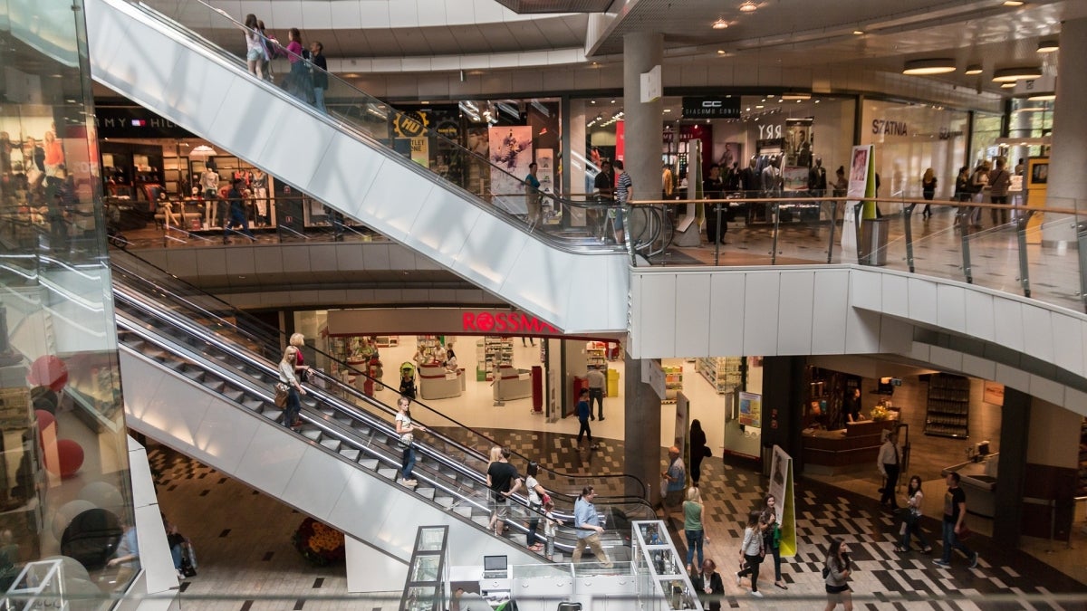 Shopping mall interior