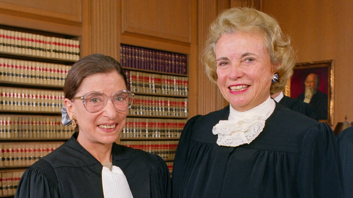 Ruth Bader Ginsburg and Sandra Day O'Connor