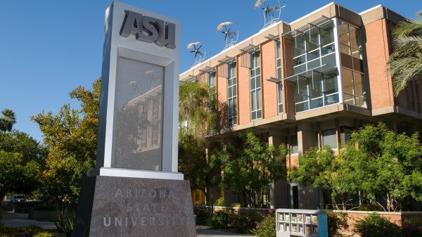 ASU sign on Tempe campus