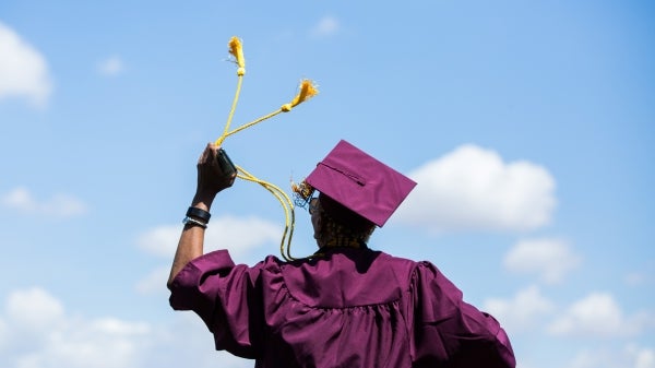 celebrating graduate