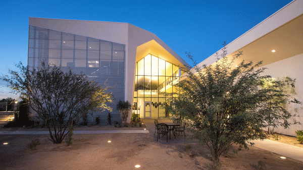 Exterior of new Herberger Young Scholars Academy building