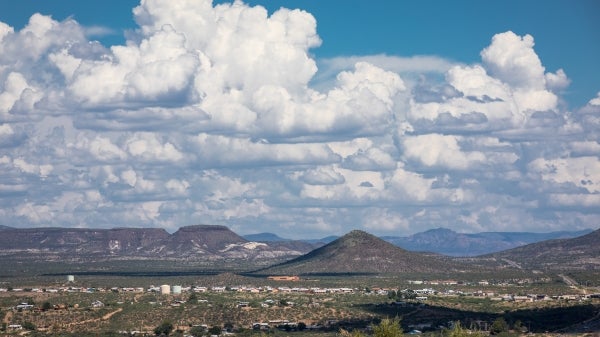 San Carlos community photographed from afar