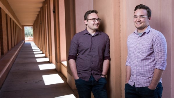 Austin and Daniel Cotter ASU Life Sciences grads 