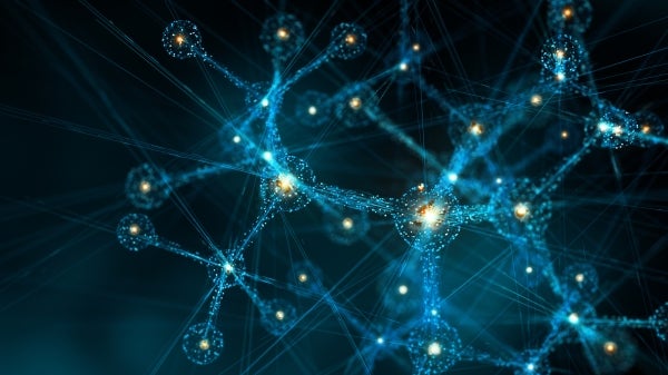 Graphic illustration of molecular structure.