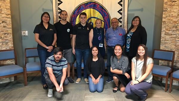 ASU professor and students pose for a group photo.