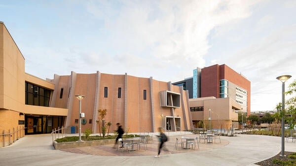 Exterior of Armstrong Hall, home of The College of Liberal Arts and Sciences on ASU's Tempe campus.