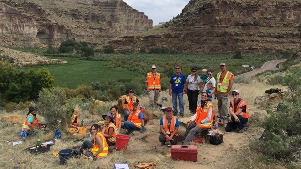 Nine Mile Canyon excavation group