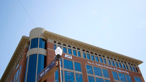 Outside view of the Brickyard building on the ASU campus