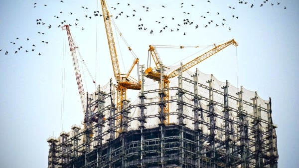 cranes and contruction