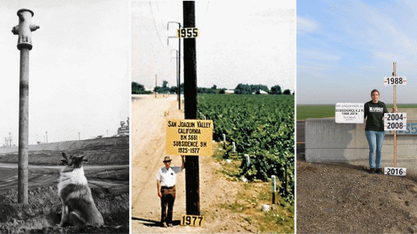 Measuring land subsidence in California-Photo Credit USGS