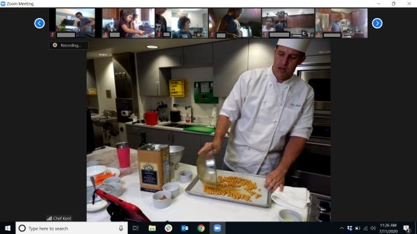 Kent Moody demonstrates a recipe