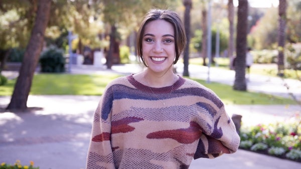 Portrait of ASU grad Claire Cerniglia.