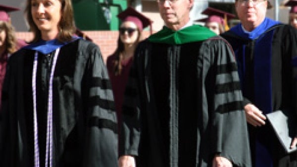 Dean Teri Pipe, Executive Vice Provost Keith Lindor, and Interim Associate Execu