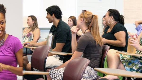 Linda Manning with DAC participants