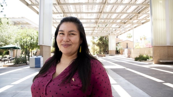 Laura Medina graduated with a master's degree in indigenous rights and social justice from the American Indian Studies program in The College of Liberal Arts and Sciences.