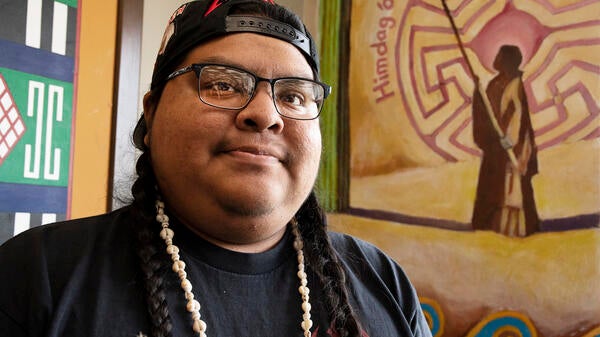 Napoleon Marrietta, a graduate student in The College's American Indian Studies program, grew up not far from the Tempe campus on the Gila River Indian Community. 