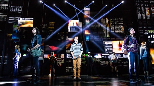 stage production of "Dear Evan Hansen"