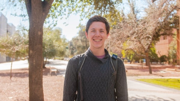 Portrait of ASU student Gage Reitzel.