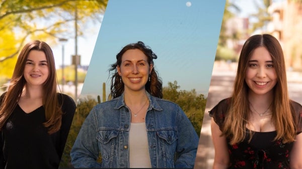 Collage of portraits of ASU psychology 2022 honors thesis contest finalists.