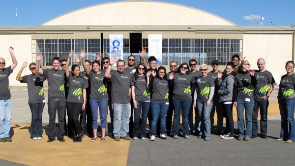 The ASUNM Solar Decathlon team in Irvine, Calif., in early 2013.