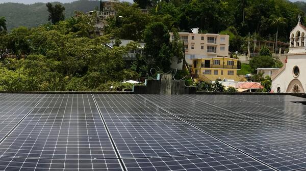 Solar system in Puerto Rico