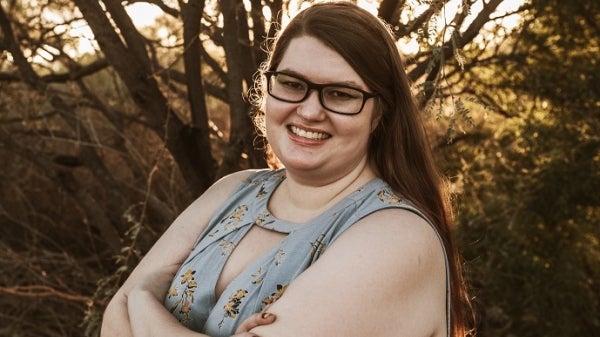 Portrait of Kristina Loen, an ASU transfer student studying astronomical and planetary sciences with a minor in sustainability.