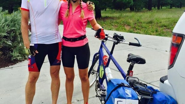 ASU freshman rode on a tandem bike with her dad from Flagstaff to the Valley.