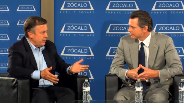 Michael M. Crow Gavin Newsom ASU Zocalo education access impact