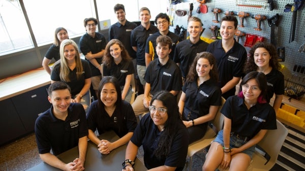 A group photo of peer mentors in the Ira A. Fulton Schools of Engineering.