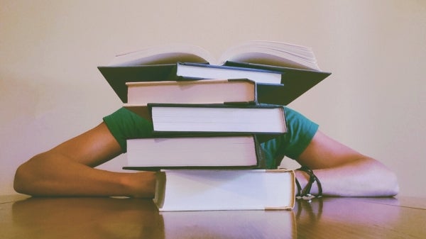 stack of books