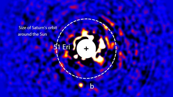 artist&#039;s conception of 51 Eridani b