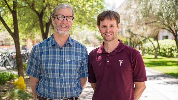 Michael McBeath and Sam McClure, researchers in the ASU Department of Psychology