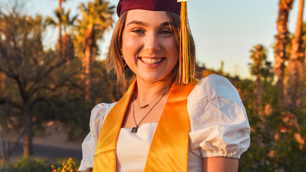 Portrait of ASU grad Savannah Prida.