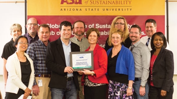 group photo of Sustainable Cities Network volunteers