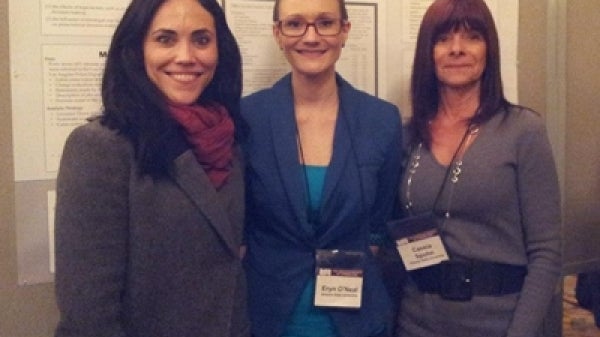 Eryn O&#039;Neal (center), with Katharine Tellis (left) and Cassia Spohn (right)